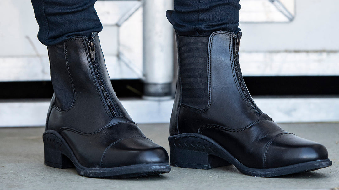 A pair of paddock boots