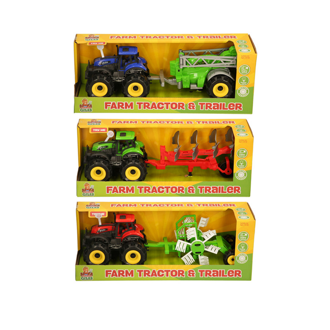 Platinum Try Me Toy Tractor & Trailer