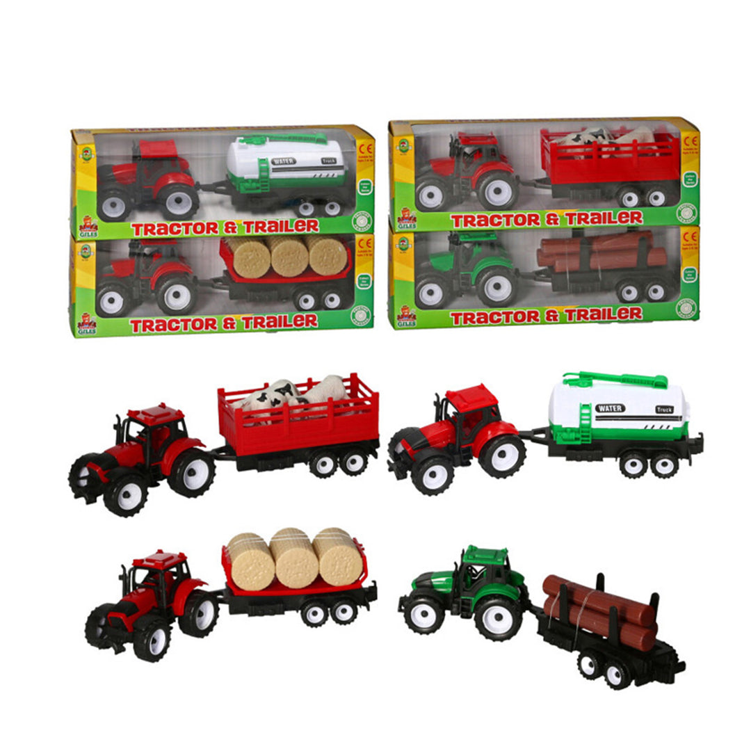 Platinum Toy Farm Tractor With Trailer