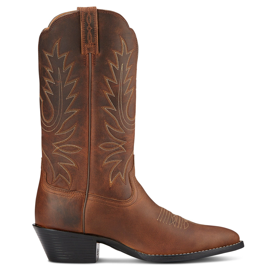 The Ariat Ladies Heritage Western Toe Boots in Brown#Brown