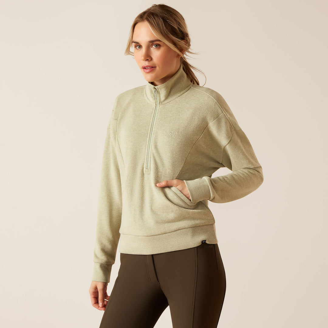 Ariat Ladies Friday Cotton 1/2 Zip Sweatshirt