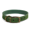 Ancol Timberwolf Leather Dog Collar#Green