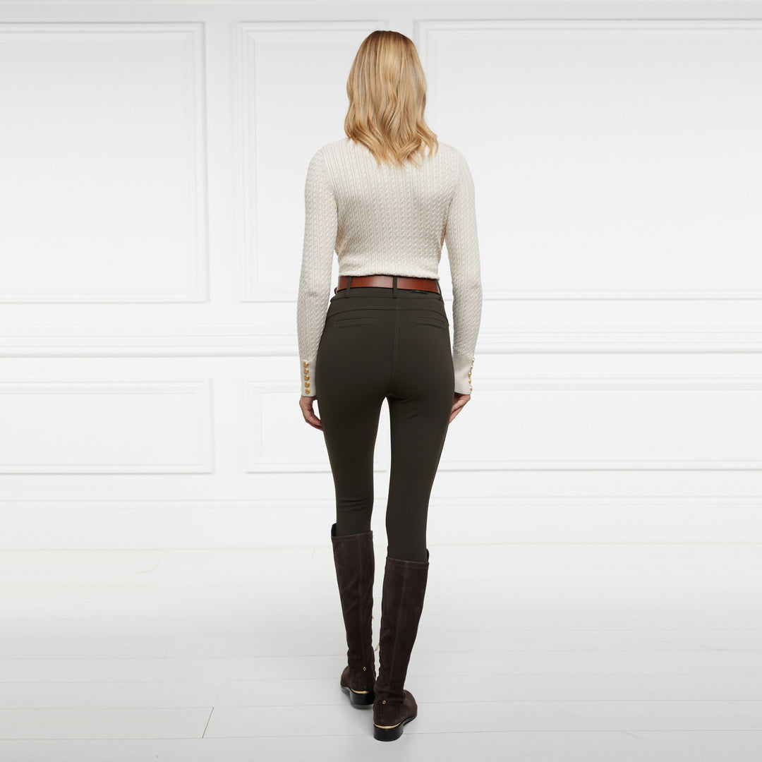 Holland Cooper Ladies Contour Trouser#Dark Green