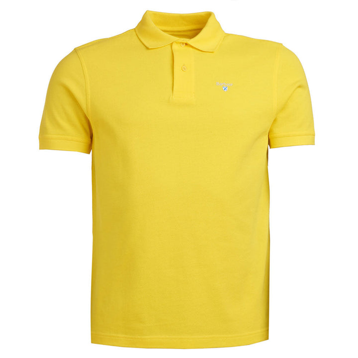 The Barbour Mens Sports Polo in Yellow#Yellow
