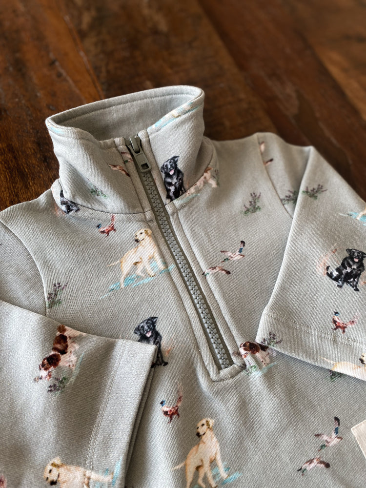 The Little Stamford 1/4 Zip Sweatshirt - Dog