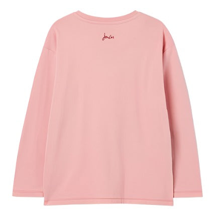 Joules Girls Ava Long Sleeve T-Shirt#Pink