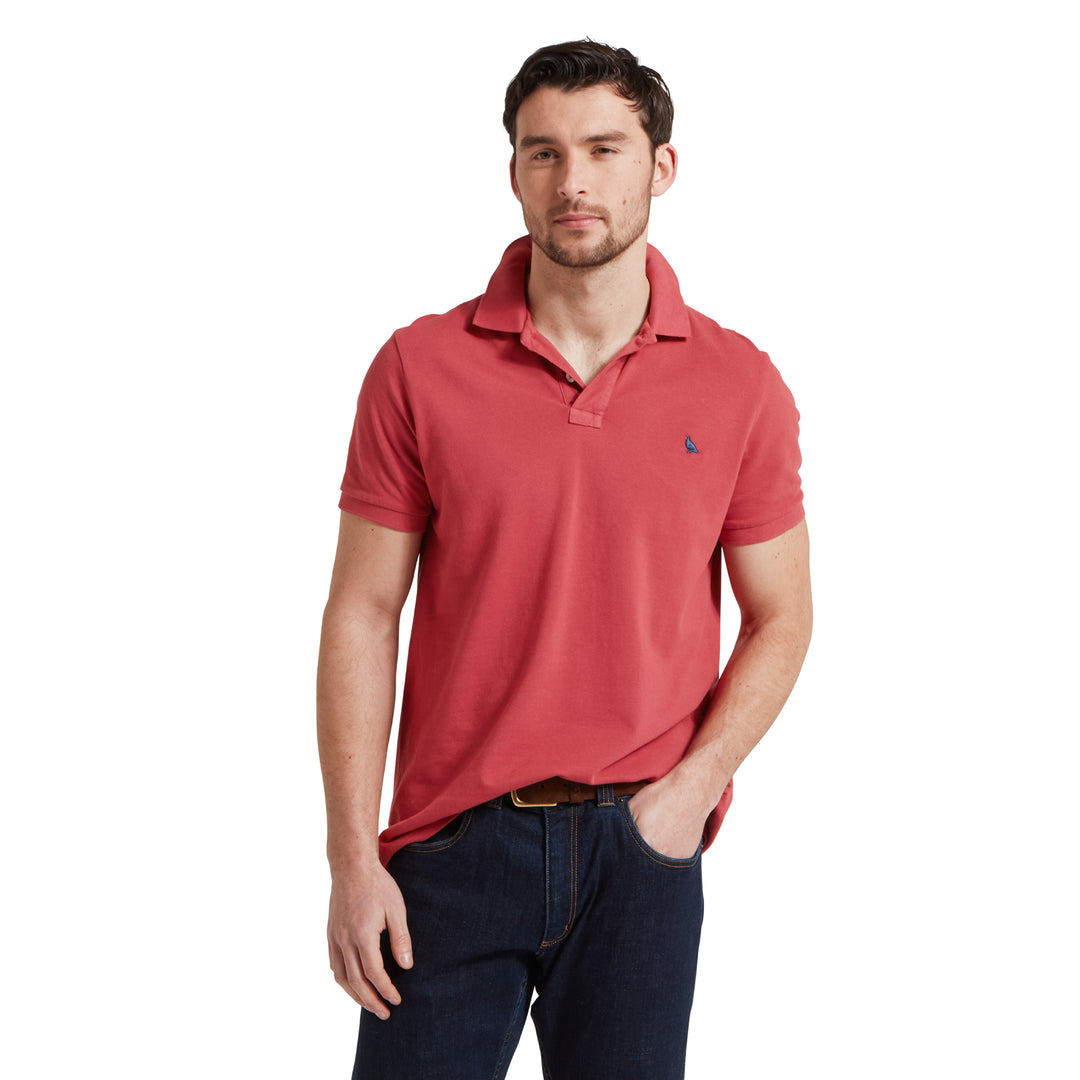 Schoffel Mens St Ives Garment Dyed Polo Shirt