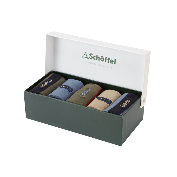 Schoffel Mens Bamboo Sock Gift Box (Box of 5)