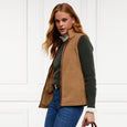 Holland Cooper Ladies Country Fleece Gilet#Khaki