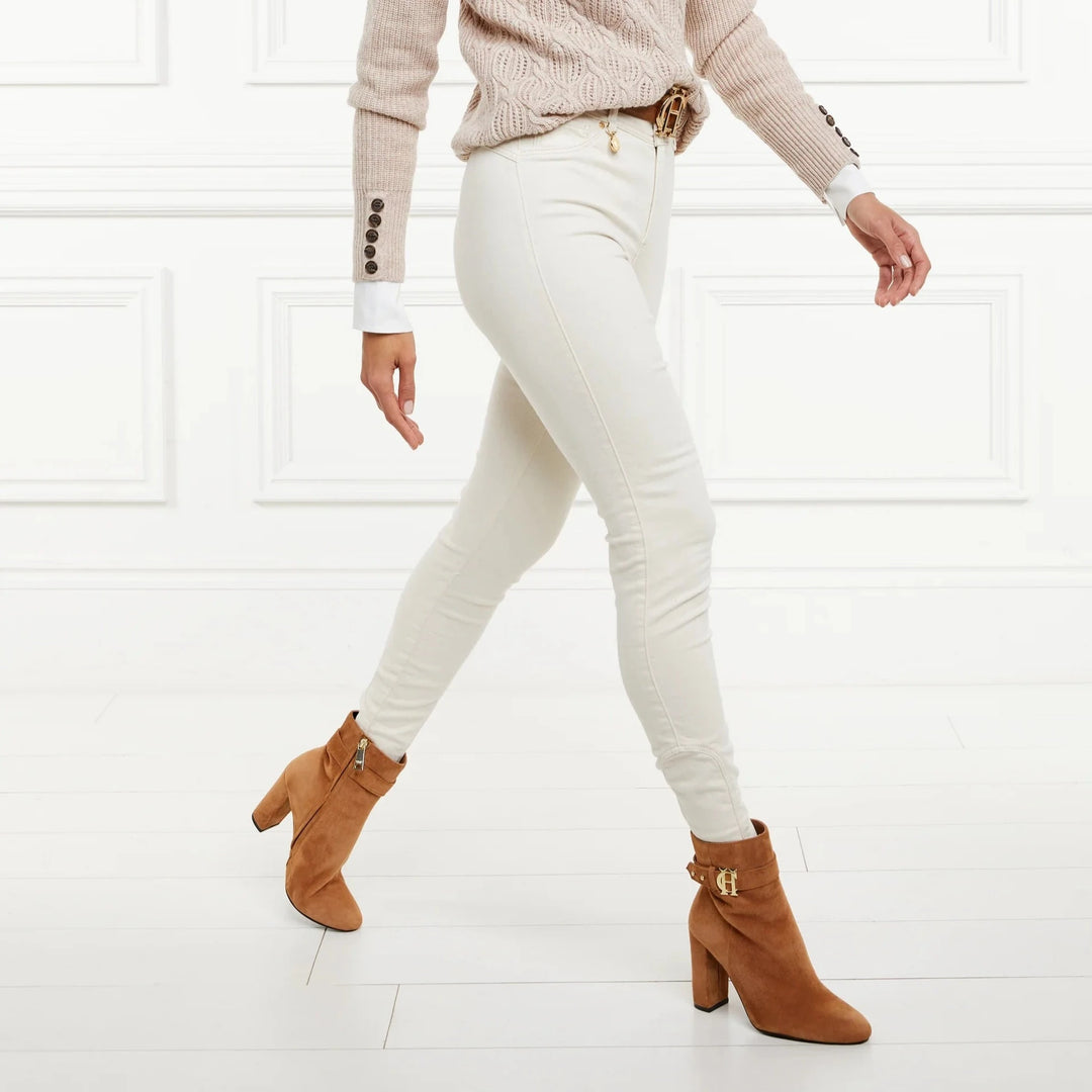 Holland Cooper Ladies Jodhpur Jeans in Cream#Cream