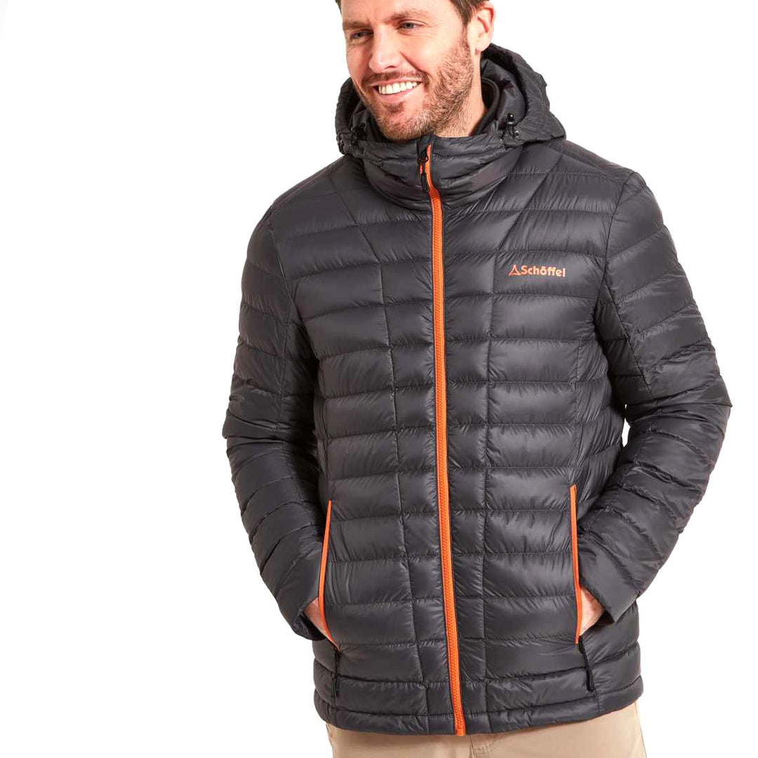 The Schoffel Mens Thurso Down Jacket in Dark Grey#Dark Grey