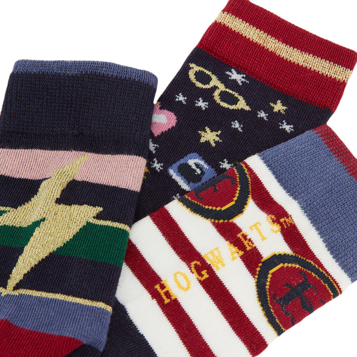 Joules Kids Harry Potter Enchanting Sock Set 3Pk