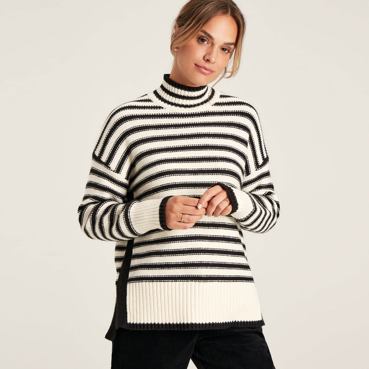 The Joules Ladies Tandie Jumper in Cream#Cream