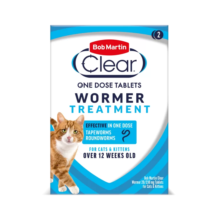 Bob Martin Clear 2 in 1 Wormer Tablets for Cats