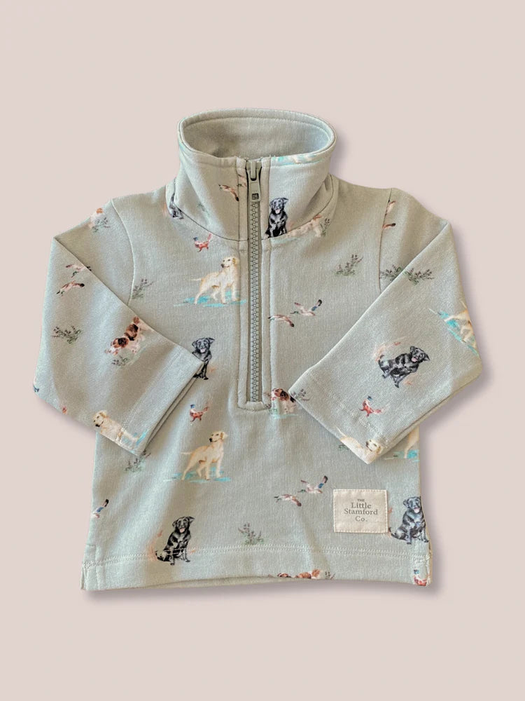 The Little Stamford 1/4 Zip Sweatshirt - Dog