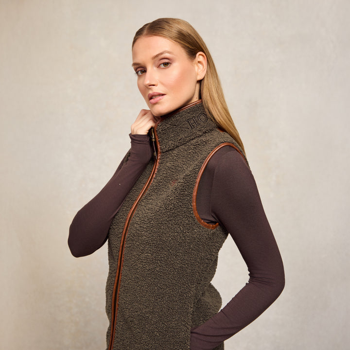 Holland Cooper Ladies Country Borg Fleece Gilet