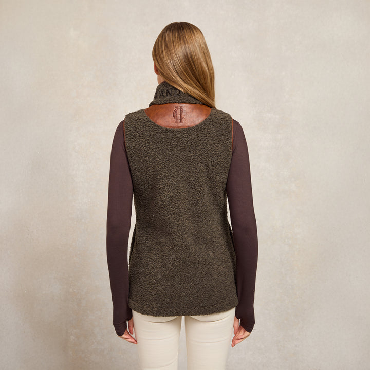 Holland Cooper Ladies Country Borg Fleece Gilet