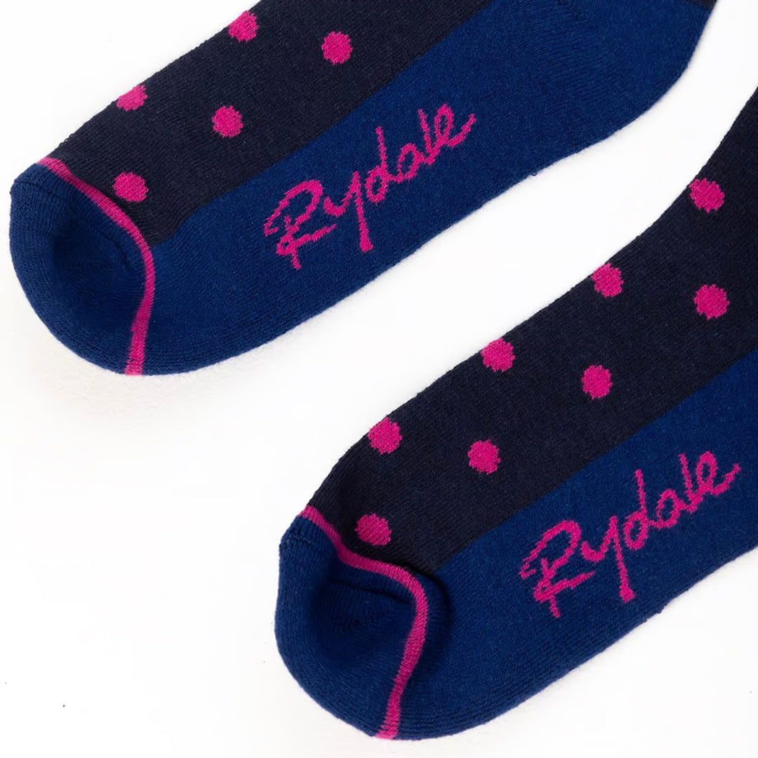 Rydale Ladies Polka Dot Knee Length Riding Socks