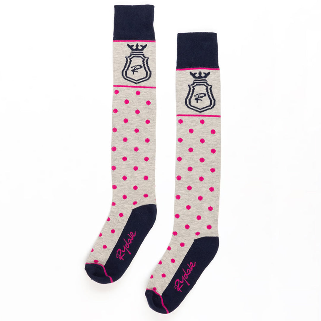 Rydale Ladies Polka Dot Knee Length Riding Socks