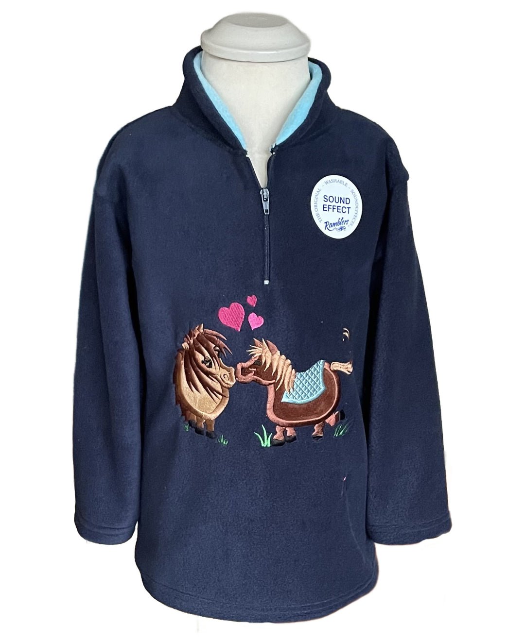 Ramblers Childs Sound Effect Zip Neck Fleece