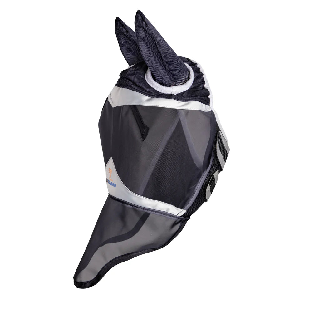 Shires Fine Mesh Fly Mask with Ears & Nose Extension