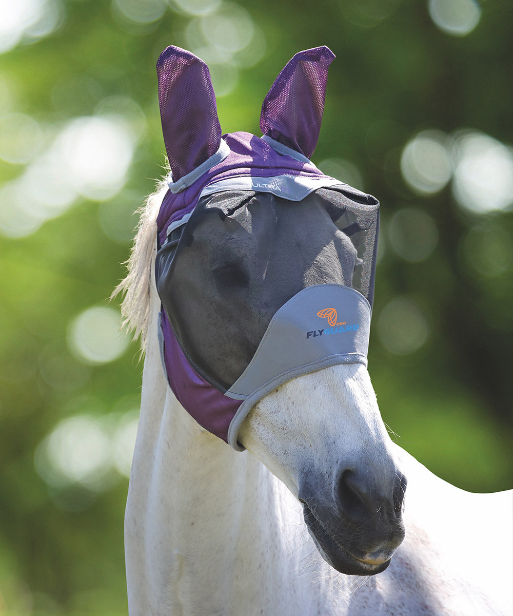 Parker Fly Masque Anti-mouches Shires FlyGuard Pro à Mailles Fines Avec Parker Fly Masque Anti-mouches Shires FlyGuard Pro à Mailles Fines Avec