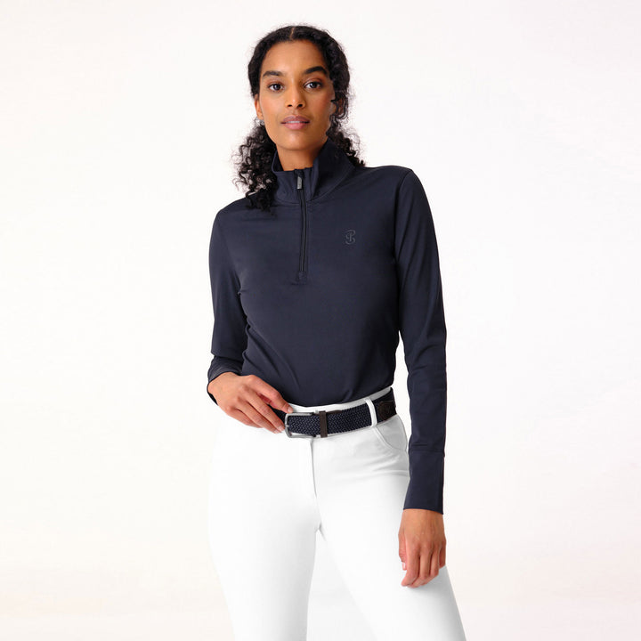 The PS of Sweden Ladies Toska Long Sleeve Top in Navy#Navy