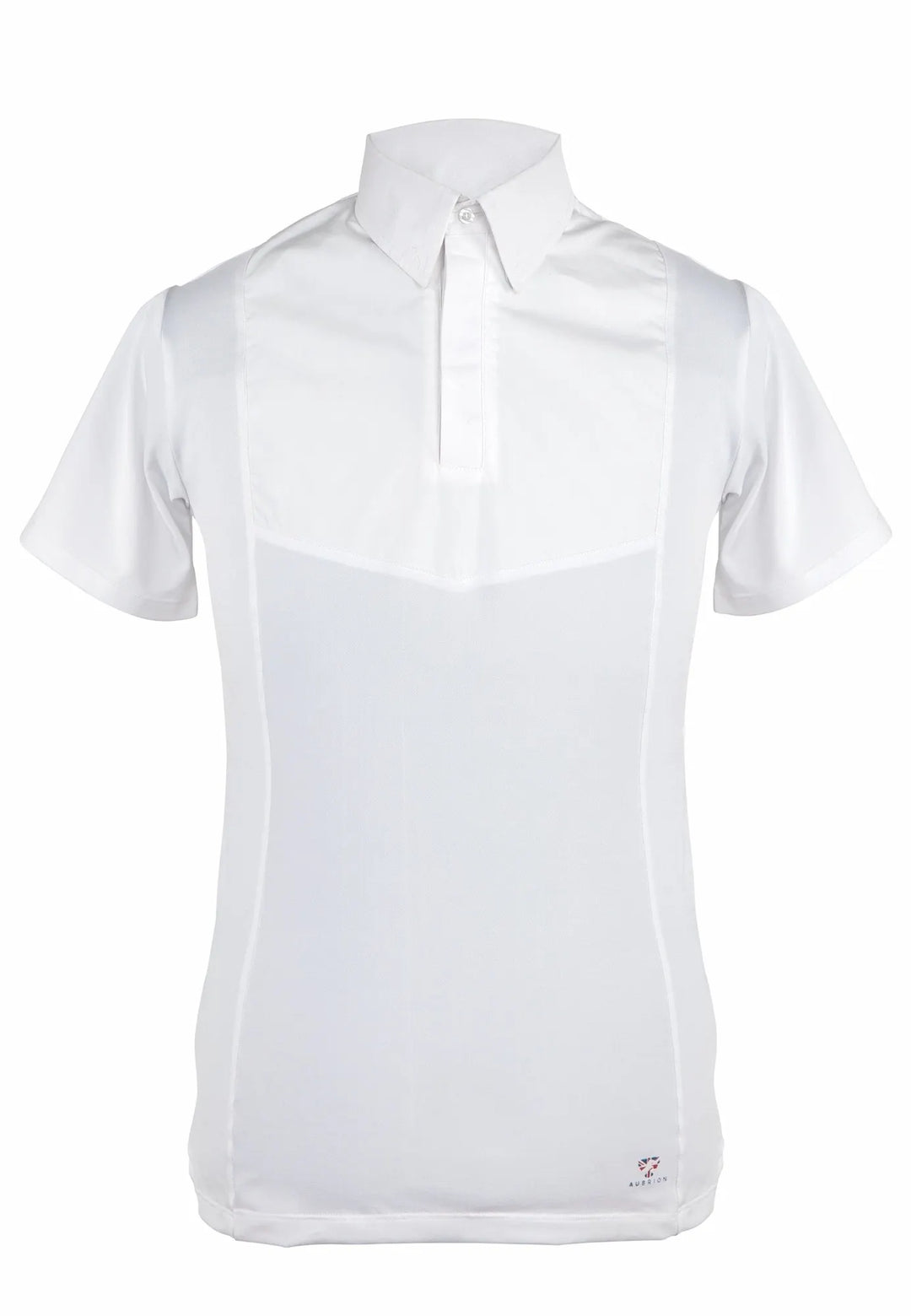 The Aubrion Mens Short Sleeve Tie Shirt in White#White
