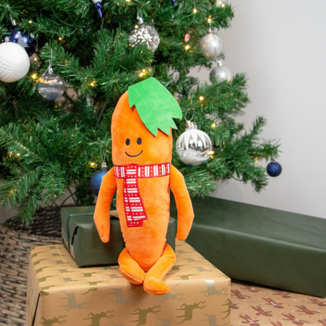 Ancol Katie Carrot Christmas Dog Toy