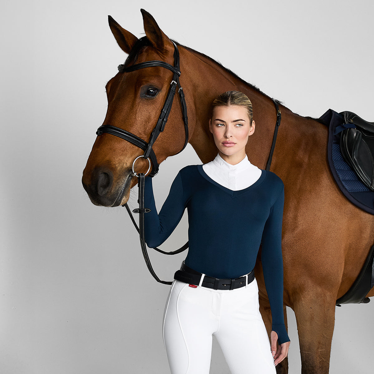 Aztec Diamond Show Sweater - Navy | Millbry Hill
