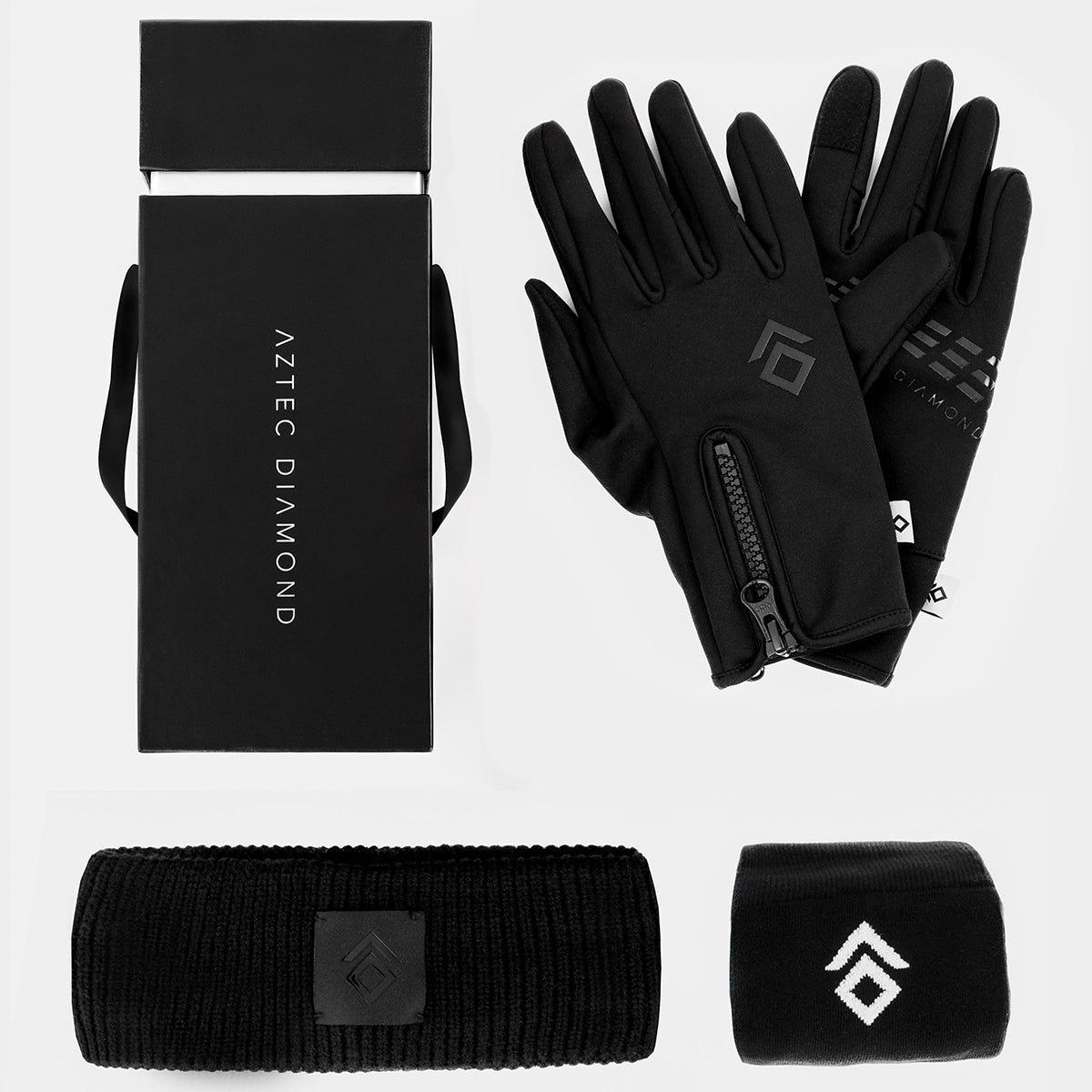 Aztec Diamond Winter Accessories Gift Box Black | Millbry Hill