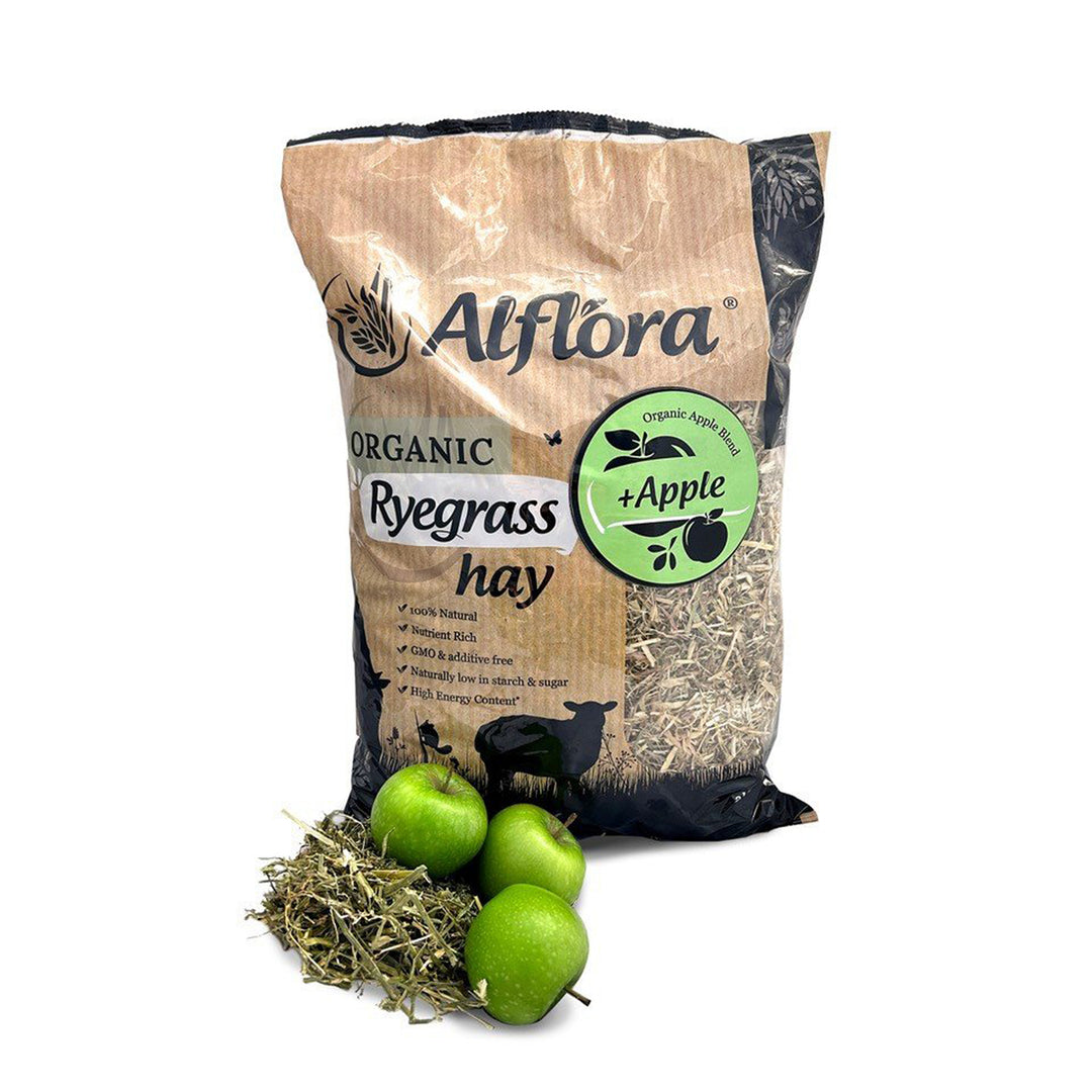 Alflora Organic Ryegrass Hay with Apple