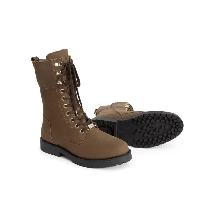 Fairfax & Favor Limited Edition Fog Nubuck Shearling Lined Anglesey Boot