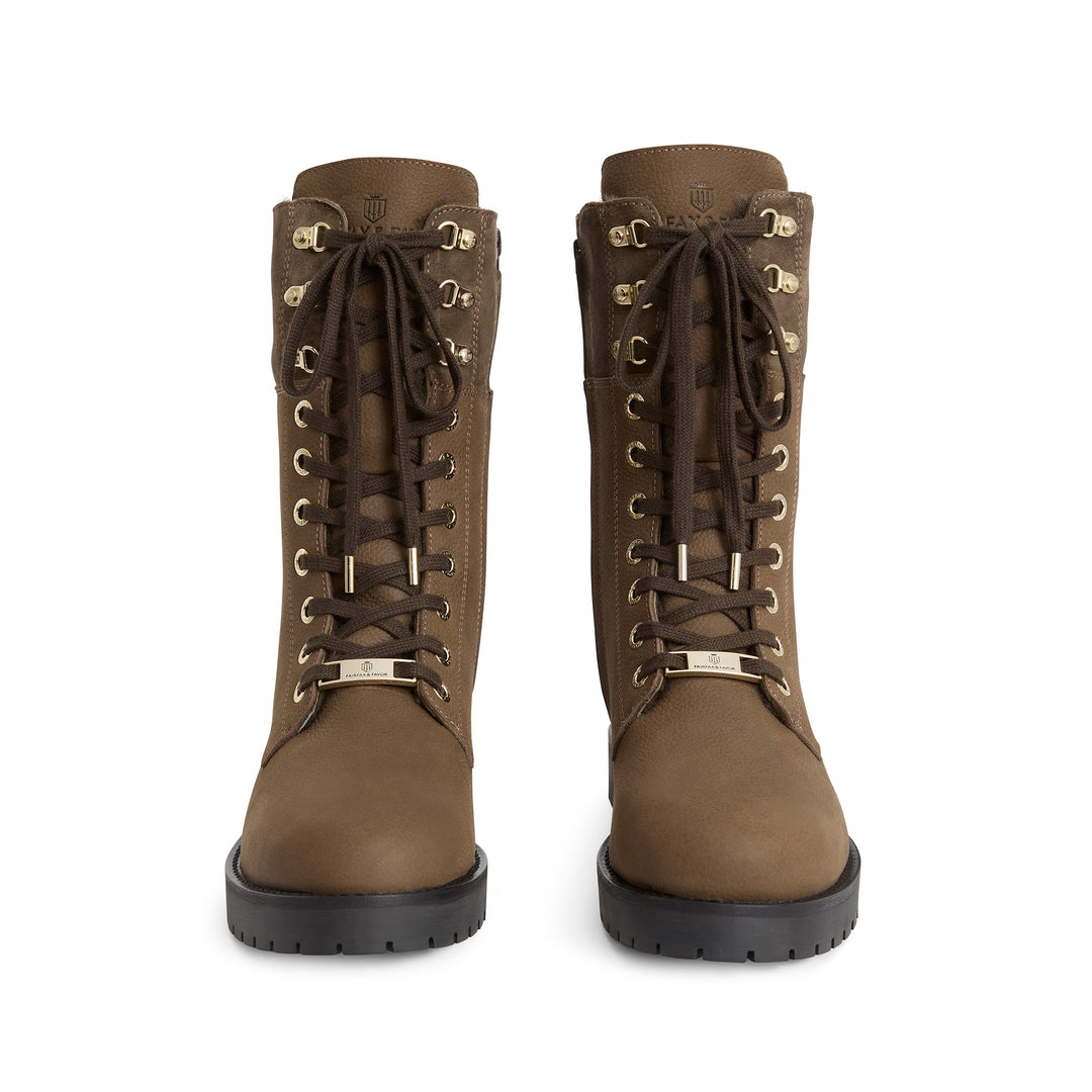 Fairfax & Favor Limited Edition Fog Nubuck Shearling Lined Anglesey Boot