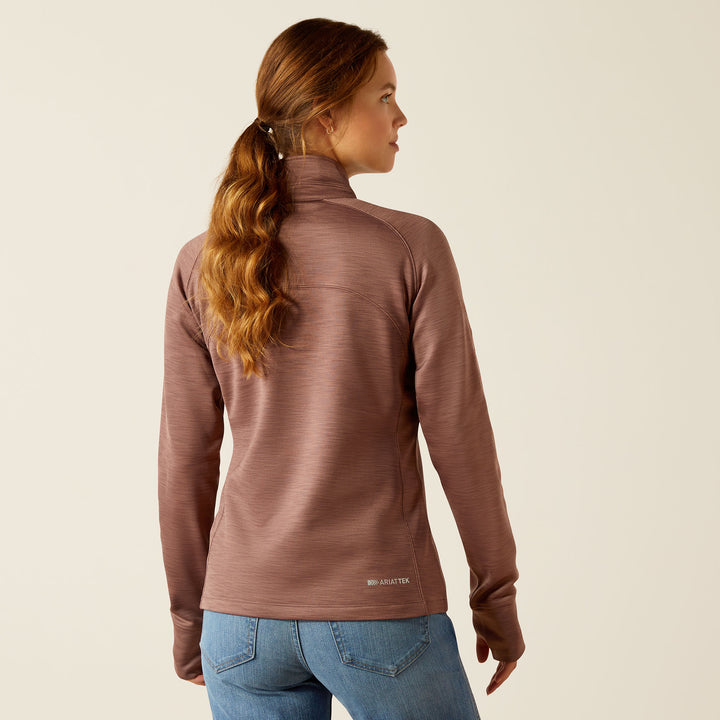 Ariat Ladies Tek Team 1/2 Zip Sweatshirt Back View