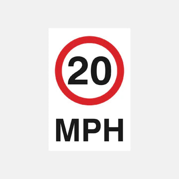 Raymac 20 MPH Sign