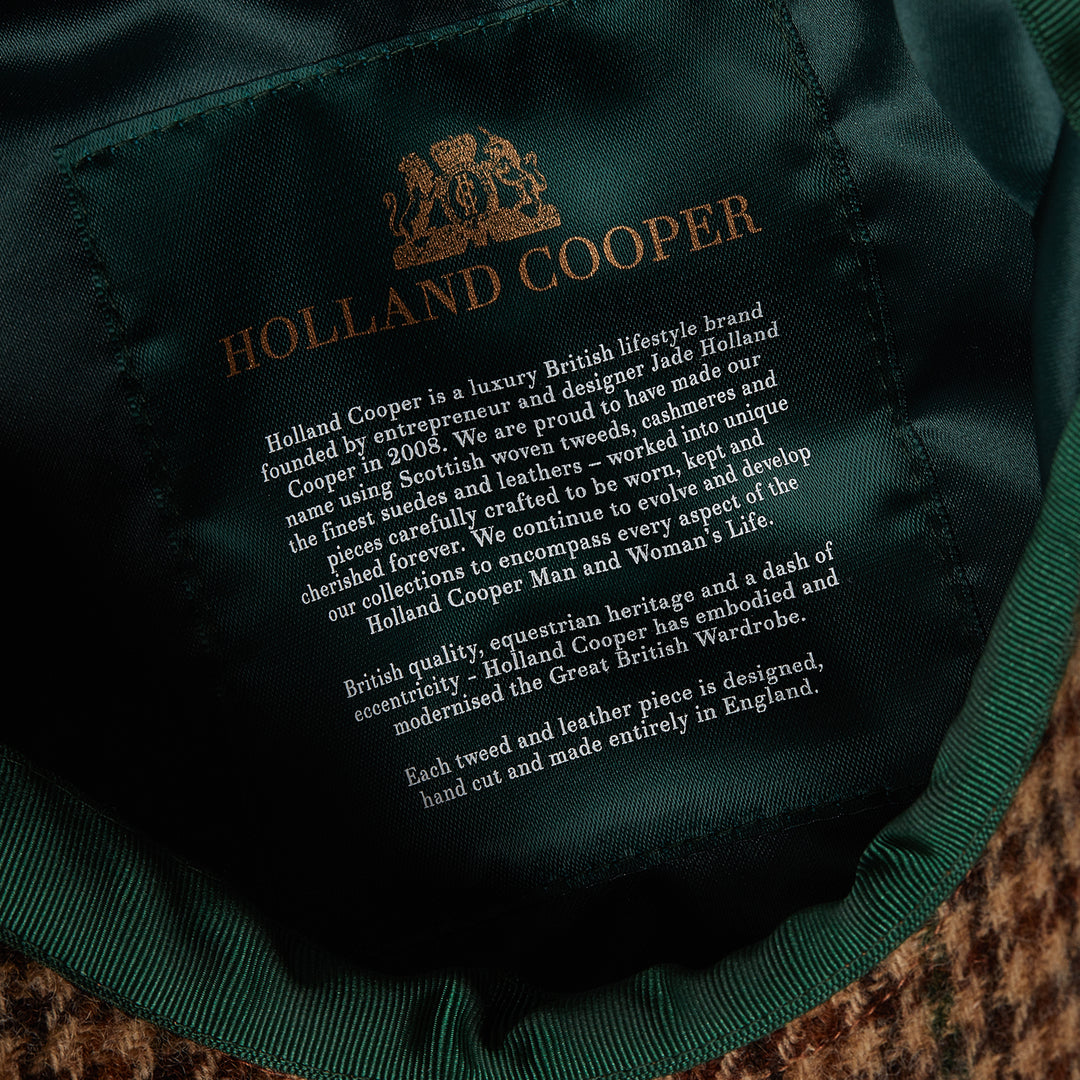 Holland Cooper Baker Boy Tweed Cap