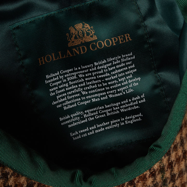 Holland Cooper Baker Boy Tweed Cap