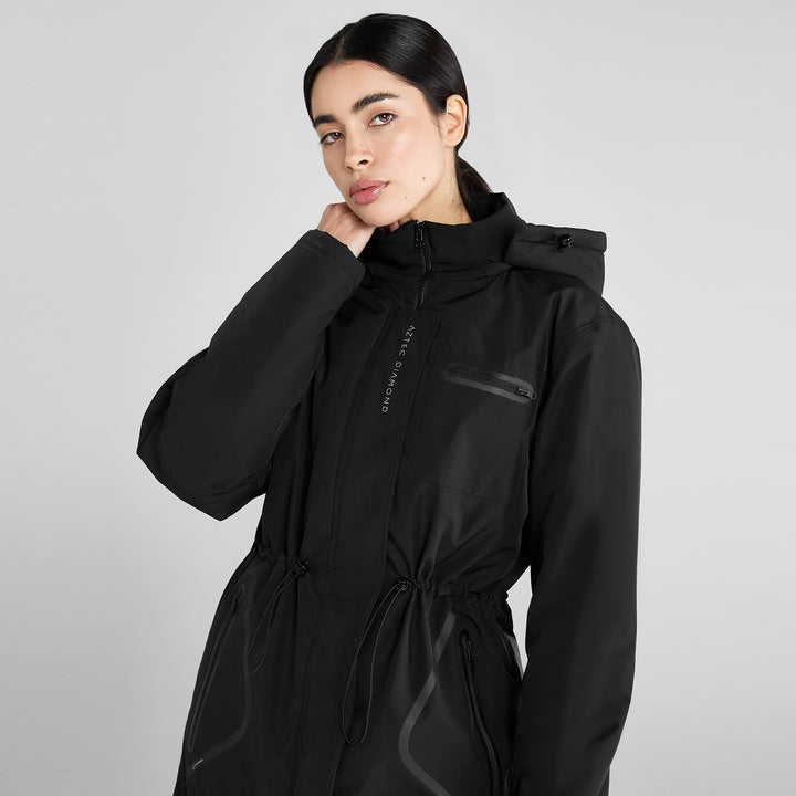 Aztec Diamond Ladies Fleece Lined Rain Jacket