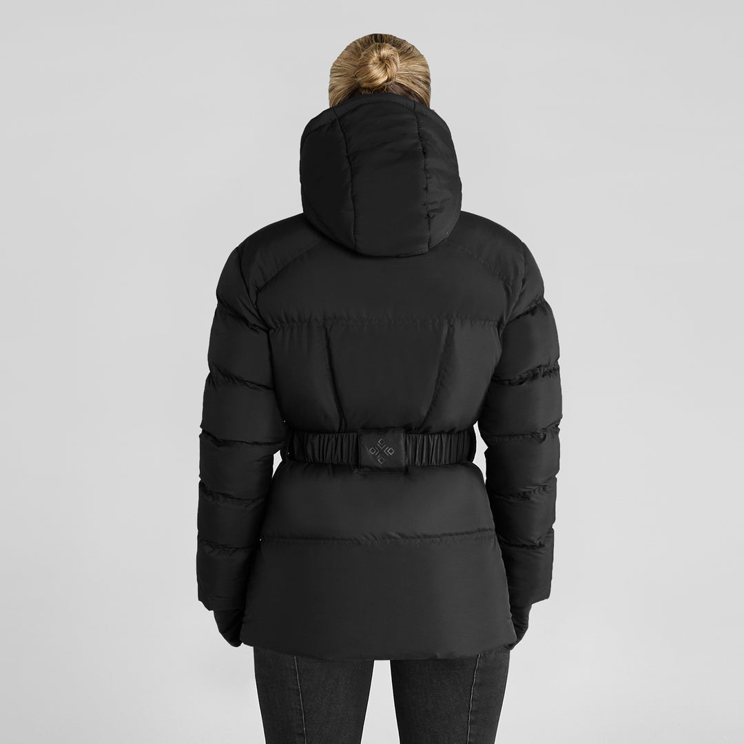 Aztec Diamond Ladies Premium Belted Quilted Coat