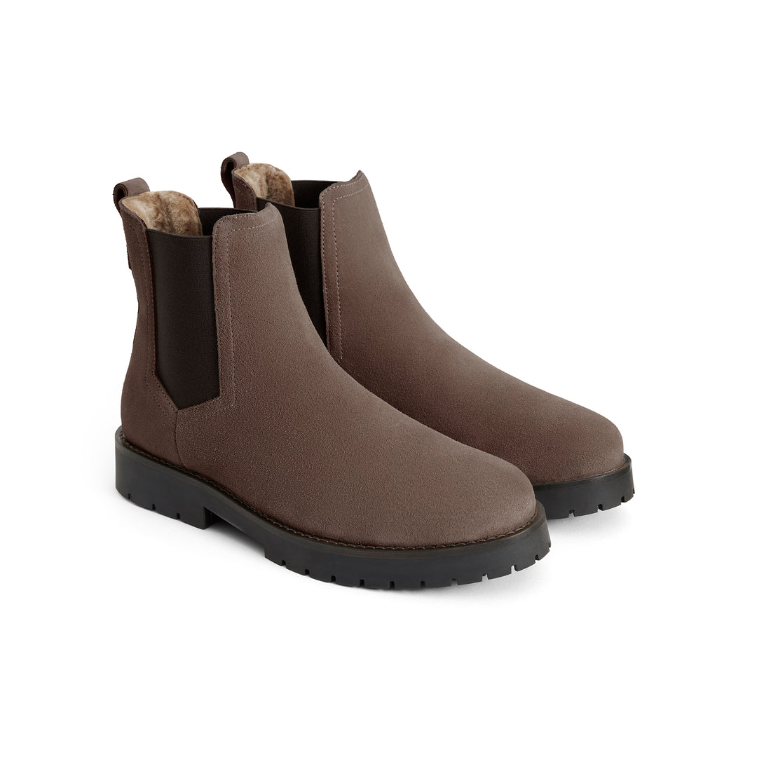 Fairfax & Favor Limited Edition Fog Suede Sheepskin Boudica Boot