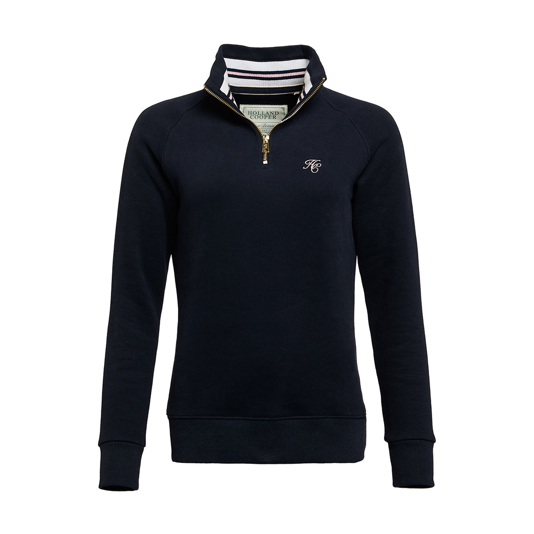 Holland Cooper Ladies Burford Quarter Zip Neck Sweat