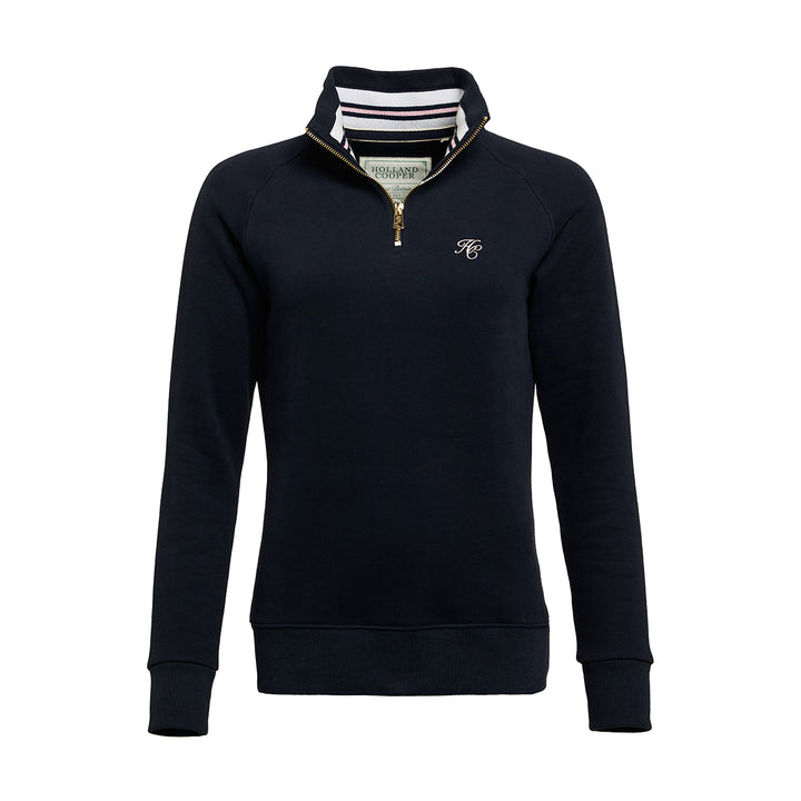 Holland Cooper Ladies Burford Quarter Zip Neck Sweat