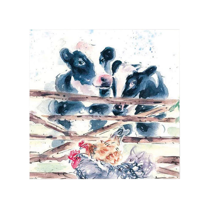Country Creation Pack of 4 Ceramic Coaster - Cow 'n' Gate