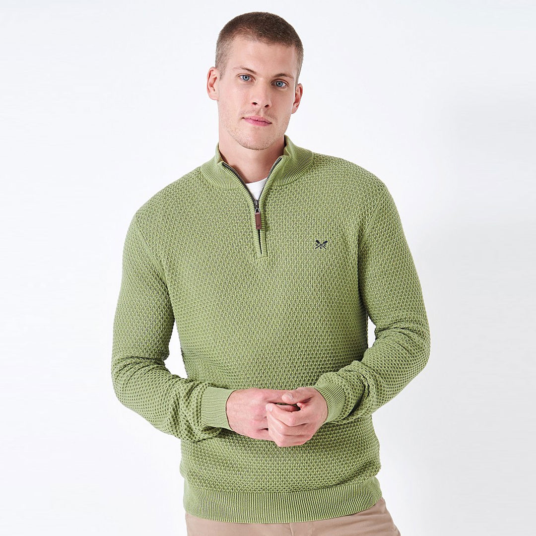 Crew Mens Ocean Wave Cotton Half Zip