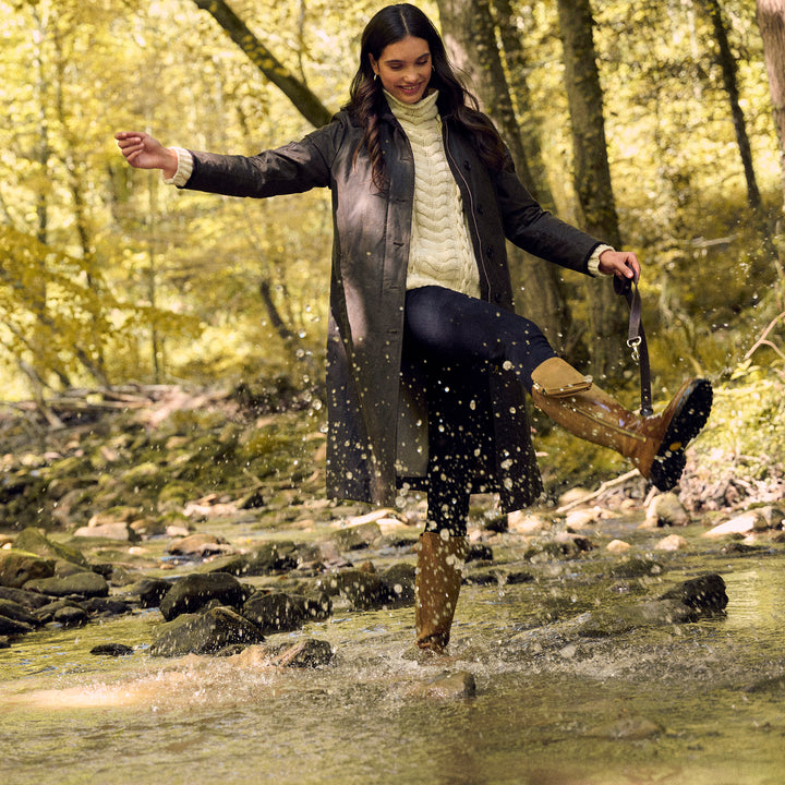 Fairfax & Favor Ladies The Edith Wax Longline Coat