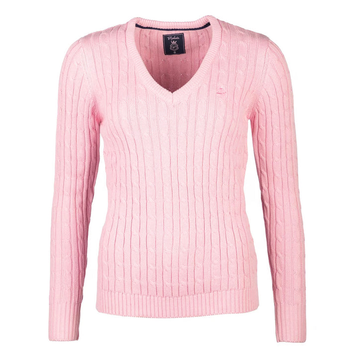 Rydale Ladies Emma V Neck Cable Knit Jumper