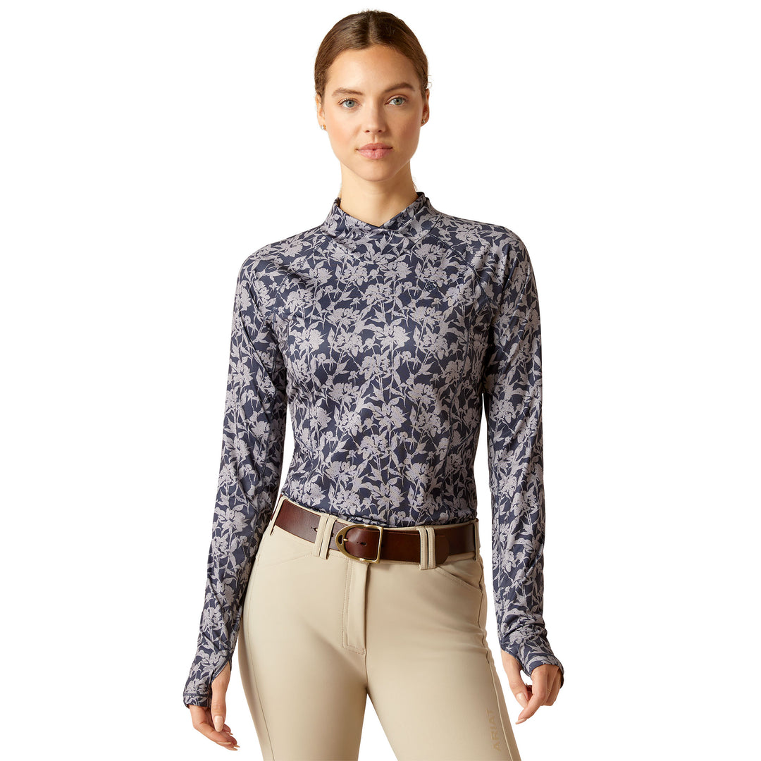 The Ariat Ladies Lowell Wrap Long Sleeve Baselayer in Floral#Floral