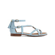 Fairfax & Favor Ladies Brancaster Sandal - Sky Blue Suede
