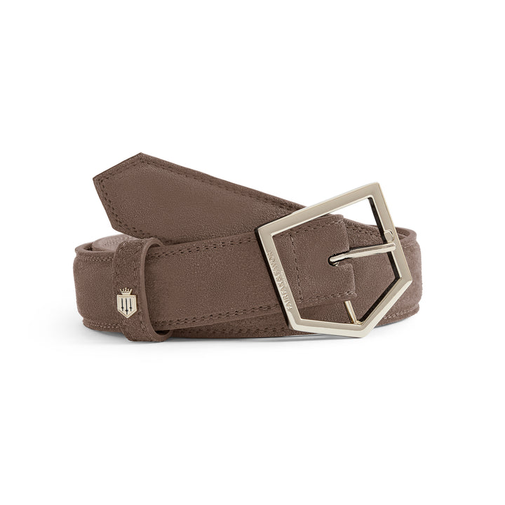 Fairfax & Favor Limited Edition Fog Suede Felbrigg Belt